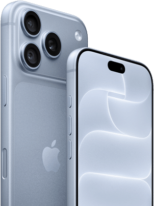 iPhone 18 Pro, glacier, front and back view showing Ceramic Shield, triple camera system